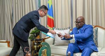 Felix Tshisekedi et Ambassadeur Chinois.